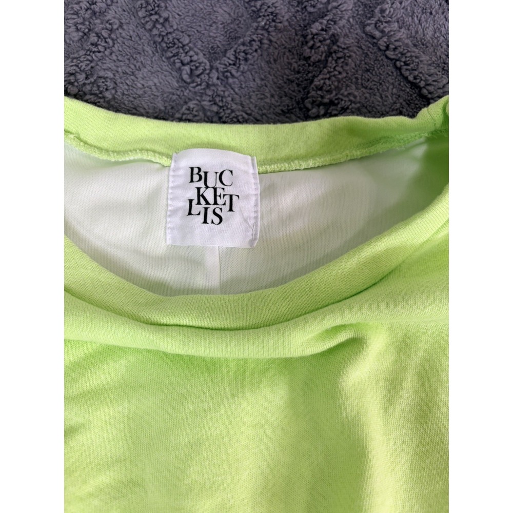 Bucketlist Bubble Sleeve Scuba Short Set Green - Picture 5 of 7